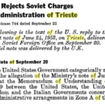 Nota del Governo sovietico riguardo al Territorio Libero, 24 giugno 1952